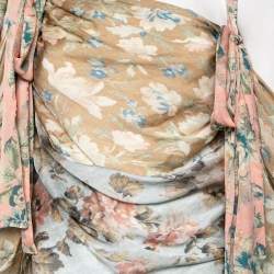 Pre Owned فستان زيمرمان جرير مورد مطبوع متعدد الألوان مقاس كبير - لارج