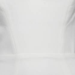 Pre Owned Zimmermann White Crepe Harness Midi Dress S