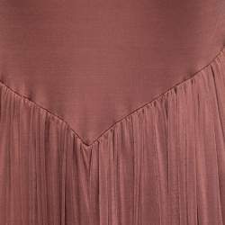 Pre Owned Zimmermann Blush Pink Jersey Temper Liquid Maxi Dress L