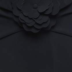 Pre Owned Zimmermann Black Stretch Knit Lovestruck Applique Halter Neck Swimsuit M