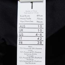 Pre Owned Zimmermann Black Stretch Knit Lovestruck Applique Halter Neck Swimsuit M