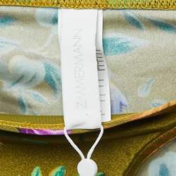 Zimmermann Multicolor All-Over Print Nylon Tropicana Bikini S