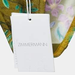 Zimmermann Multicolor All-Over Print Nylon Tropicana Bikini S