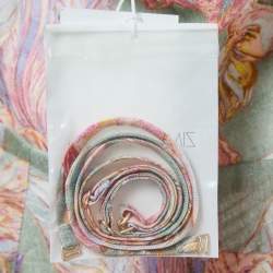 Pre Owned Zimmermann Green Floral Printed Linen Bandeau Midi Dress XL