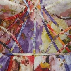 Pre Owned Zimmermann Multicolor Floral Print Linen-Blend Mini Dress S