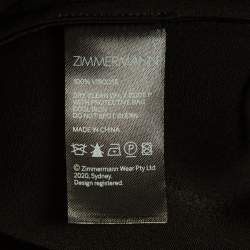 Zimmermann Black Crepe Mini Dress M