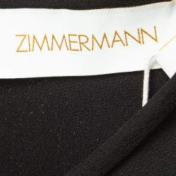 Zimmermann Black Crepe Mini Dress M
