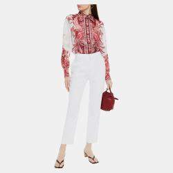 Pre Owned Zimmermann Silk Long Sleeved Top 2