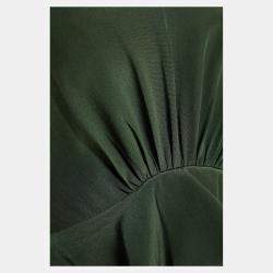 Pre Owned Zimmermann Green Silk Dress M