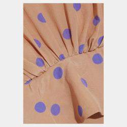 Pre Owned Zimmermann Pink Polka-Dot Silk Midi Dress M