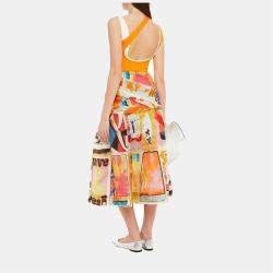 Zimmermann Multicolor Printed Silk Midi Skirt M (1)