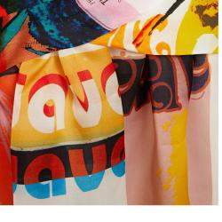 Zimmermann Multicolor Printed Silk Midi Skirt M (1)