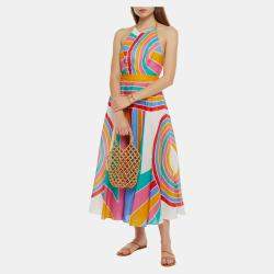 Pre Owned Zimmermann Linen Midi Dress AU 2