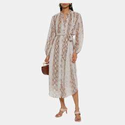 Pre Owned Zimmermann Ramie Midi Dress AU 1