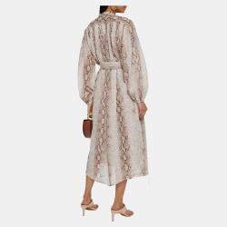 Pre Owned Zimmermann Ramie Midi Dress AU 1