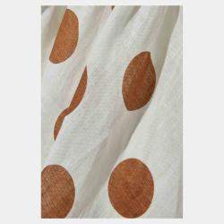 Pre Owned Zimmermann White Polka-Dot Linen Maxi Dress L