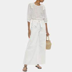 Pre Owned Zimmermann Cotton Wide Leg Jeans AU 3