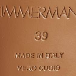 مملوكة مسبقًا Zimmermann Orchid Size 39 Black Canvas Ankle Strap Sandals