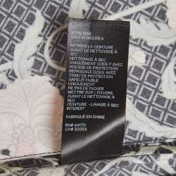 Pre Owned Zimmermann Black Floral Print Silk Belted Trousers L