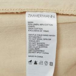 Zimmermann Beige Floral Print Skirt & Top Set M