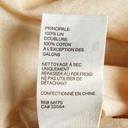 Pre Owned Zimmermann Multicolor Floral Print Linen Plunge Neck Maxi Dress M