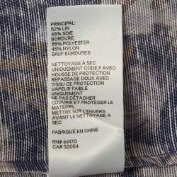 Pre Owned Zimmermann Purple Celestial Floral Print Linen Blend Blouse S