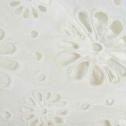 Zimmermann White Floral Lace Cotton Shorts M