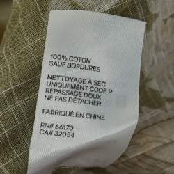 Pre Owned Zimmermann Green Printed Cotton Mini Wrap Dress S