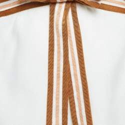 Pre Owned Zimmermann White Linen Cut-Out Mini Dress M