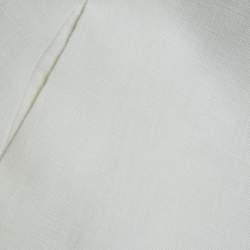 Pre Owned Zimmermann White Linen Cut-Out Mini Dress M