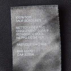 مملوكة مسبقًا Zimmermann Black Silk Satin Wrap Mini Dress XS