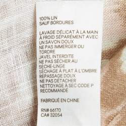 Pre Owned Zimmermann Pink Animal Print Button Front Mini Dress S