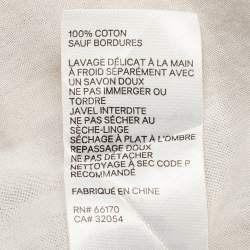 Pre Owned Zimmermann Pink/Blue Floral Print Cotton Tiered Midi Dress S