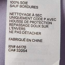 مملوكة مسبقًا Zimmermann Light Purple Satin Silk Blouson Sleeve Mini Wrap Dress M