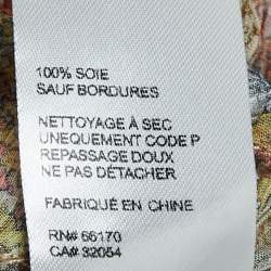 Pre Owned Zimmermann Multicolor Print Silk Tiered Mini Dress M