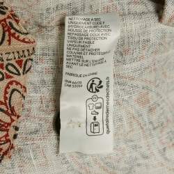 Pre Owned Zimmermann Beige Paisley and Floral Print Linen Tunic Dress L