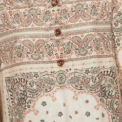 Pre Owned Zimmermann Beige Paisley and Floral Print Linen Tunic Dress L