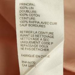 Pre Owned Zimmermann Pink Leopard Print Strapless Midi Dress M