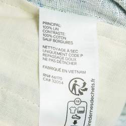 Pre Owned Zimmermann Green Junie Print Linen Tunic Dress XL