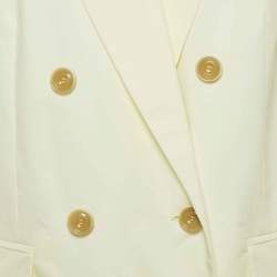 Zimmermann Yellow Cotton Double Breasted Blazer S