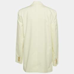 Zimmermann Yellow Cotton Double Breasted Blazer S