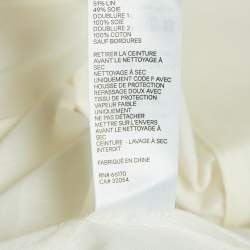 Zimmermann White Floral Linen and Silk Post-Card Pleated Sleeves Midi Dress S