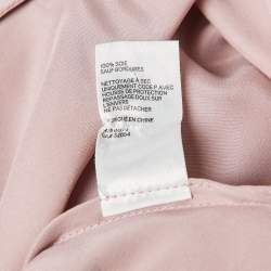 Zimmermann Pink Silk Wrap-Up Mini Dress XS