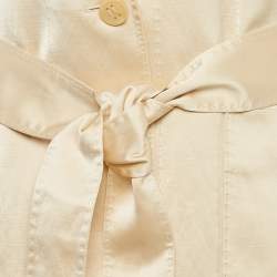 Zimmermann Beige Crepe Belted Blazer and Pants Set L