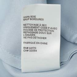 مملوكة مسبقًا Zimmermann Light Blue Silk Belted Maxi Dress S