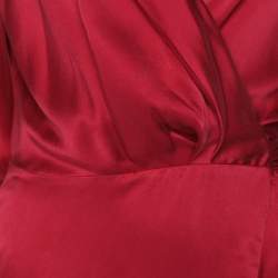 Pre Owned Zimmermann Pink Silk Belted Maxi Dress S