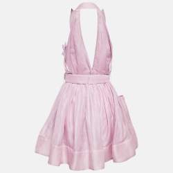 Zimmermann Lavender Linen Blend High Tide Tuxedo Dress M