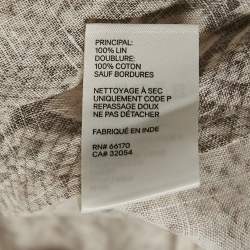 Zimmermann Pink Python Skin Print Linen Cut-Out Midi Dress L
