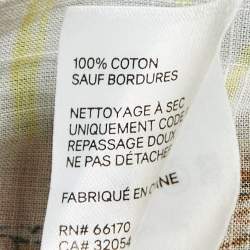 Pre Owned Zimmermann Multicolor Printed Cotton Neck Tie-Up Tiered Maxi Dress L