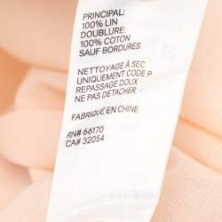 مملوكة مسبقًا Zimmermann Multicolor Linen Lantern Belted Mini Dress S